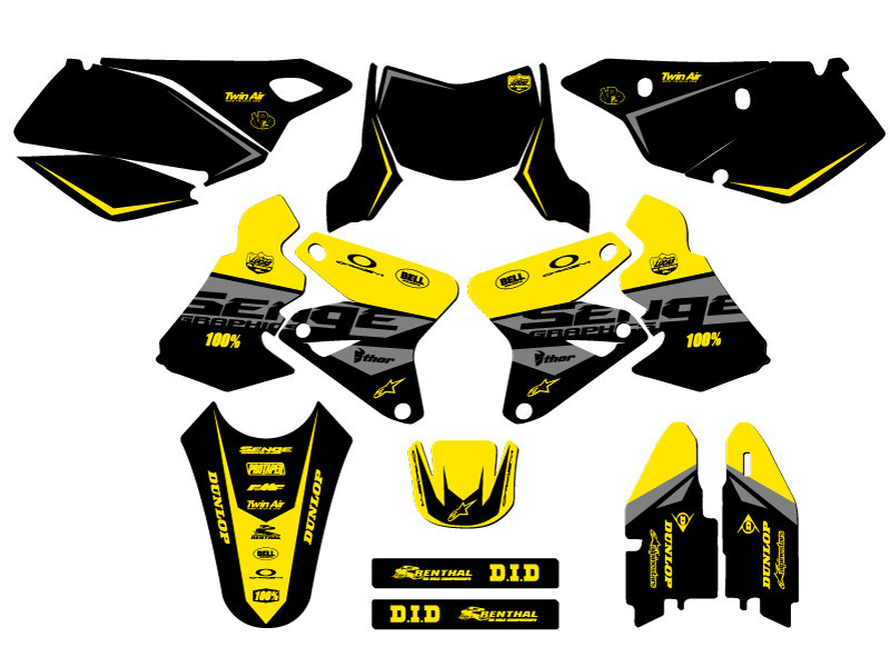 SUZUKI DIRT BIKE GRAPHICS KITS SENGE GRAPHICS