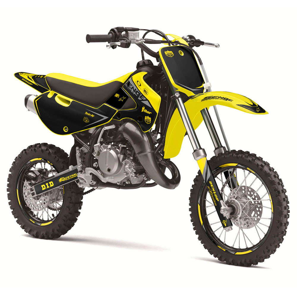 Suzuki DRZ 125 Dirt Bike Graphics Kit BINARY SENGE GRAPHICS INC