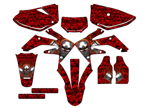 FLAMING GEARHEAD RED COMPLETE KIT