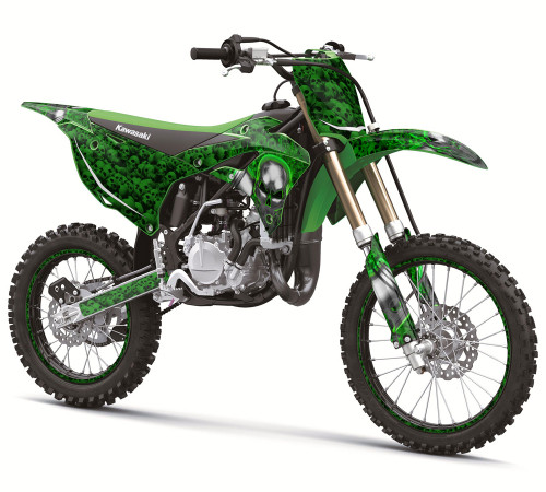 FLAMING GEARHEAD SHOWN ON KX 450