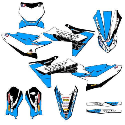 13 FLY SKY BLUE COMPLETE KIT
