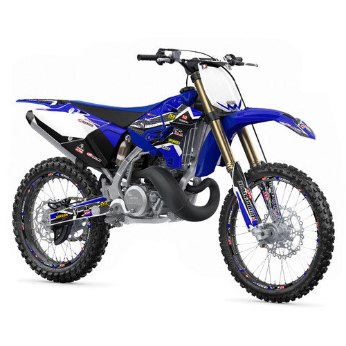 PODIUM BLUE SHOWN ON YZ 250