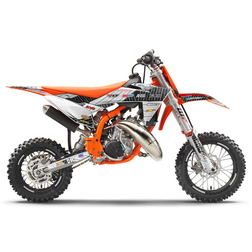 RACE SERIES WHITE SHOWN ON KTM SX 50