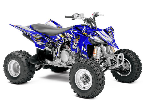 MAYHEM BLUE SHOWN ON YFZ 450