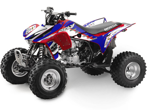 13 FLY BLUE SHOWN ON TRX 450R