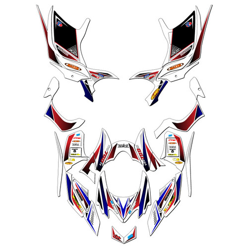 SURGE WHITE AND BLUE COMPLETE KIT