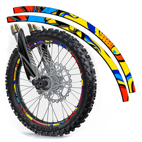 ZANY RIM PROTECTORS SHOWN IN RED