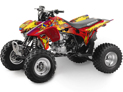 ZANY RED SHOWN ON TRX 450R