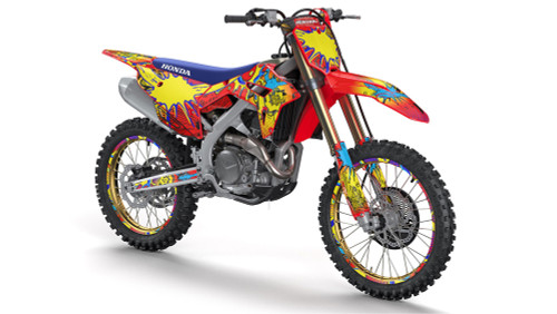 ZANY RED SHOWN ON CRF 450