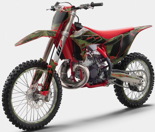 APACHE GREEN SHOWN ON GASGAS MC