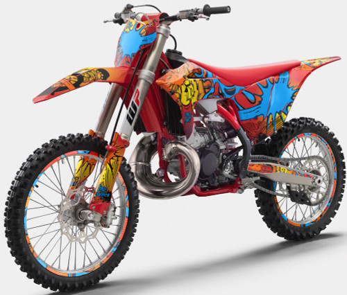 ZANY YELLOW SHOWN ON GASGAS MC