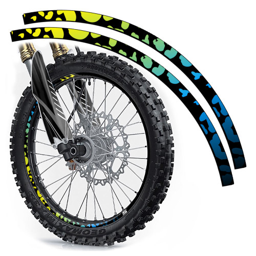 CHEETAH RIM PROTECTORS SHOWN IN BRIGHT YELLOW