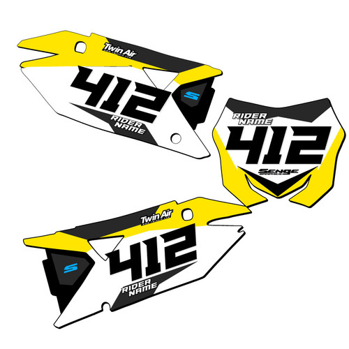 SG63 CUSTOM NUMBER PLATE FOR RMZ 450