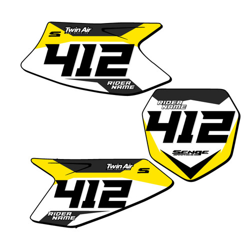 SG63 CUSTOM NUMBER PLATE FOR DRZ 50/70