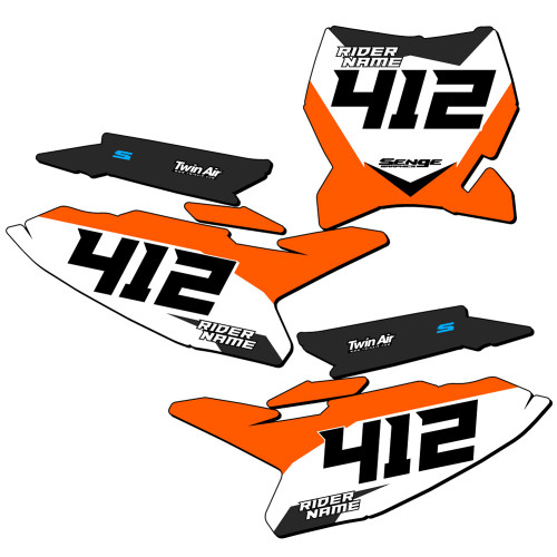 SG63 CUSTOM NUMBER PLATE FOR KTM SX 65