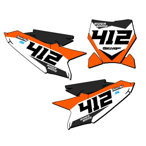 SG63 CUSTOM NUMBER PLATE FOR KTM SX 50
