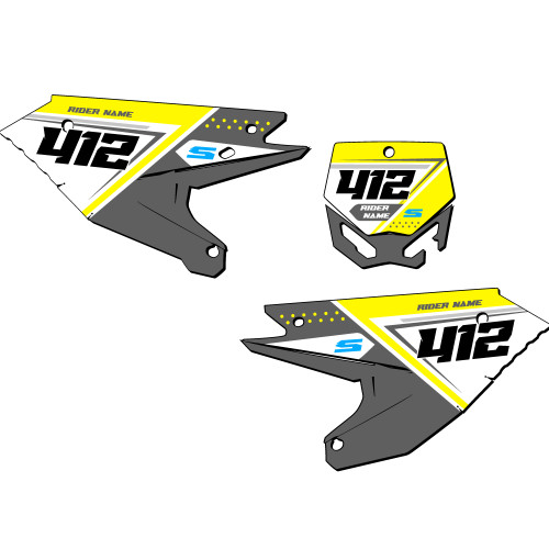 Custom Cobra CX 65 MX Number Plate Graphics Order Now | Senge Graphics