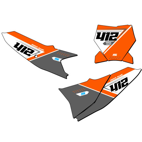 SG65 CUSTOM NUMBER PLATE FOR KTM XC