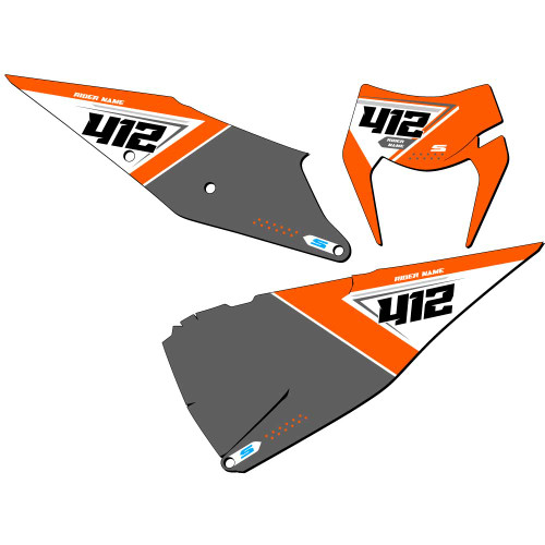 SG65 CUSTOM NUMBER PLATE FOR KTM EXC