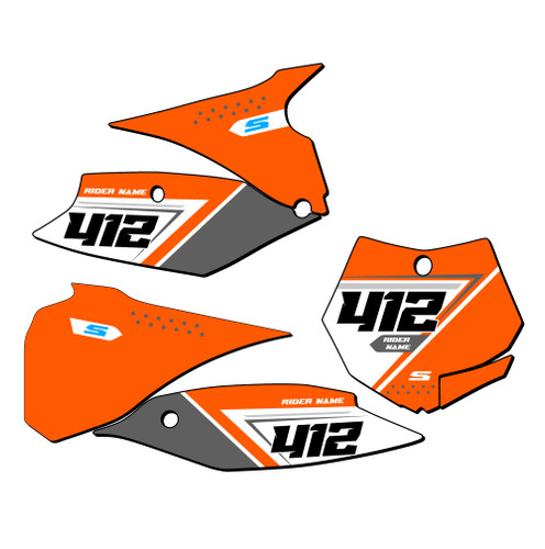 SG65 CUSTOM NUMBER PLATE FOR KTM SX 105