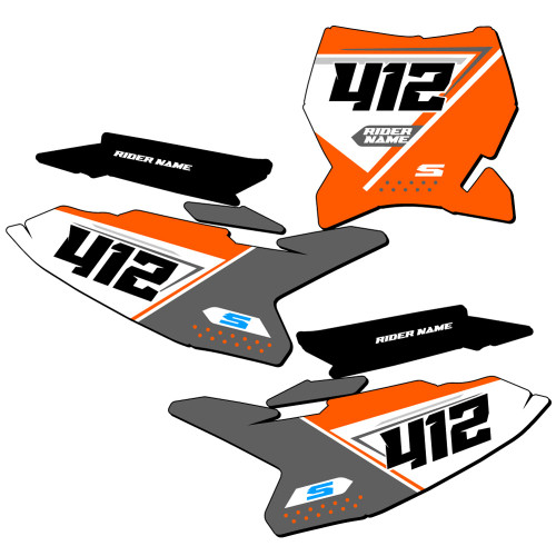 SG65 CUSTOM NUMBER PLATE FOR KTM SX 65