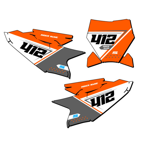 SG65 CUSTOM NUMBER PLATE FOR KTM SX 50