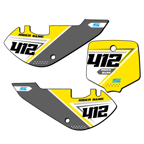 SG65 CUSTOM NUMBER PLATE FOR DRZ 110