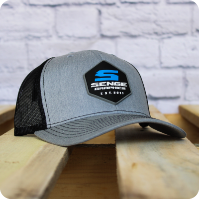 Senge Graphics Hex Series Hat | Heather Grey / Black
