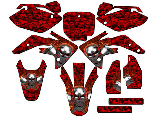 FLAMING GEARHEAD RED COMPLETE KIT