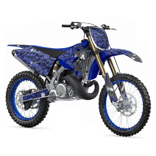 FLAMING GEARHEAD SHOWN ON YZ 250