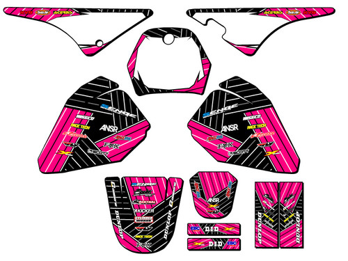 Yamaha PW 50 Dirt Bike Graphics Kit - RACE SERIES | SENGE GRAPHICS INC