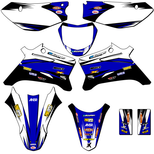 Yamaha TTR 90 Dirt Bike Graphics Kit - VELOCITY | SENGE GRAPHICS INC