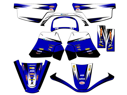 Yamaha PW 50 Dirt Bike Graphics Kit - SURGE | SENGE GRAPHICS INC