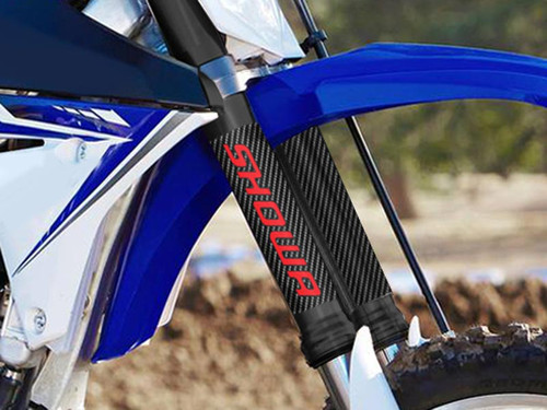 Senge Showa Upper Fork Protector Carbon Fiber On The Bike