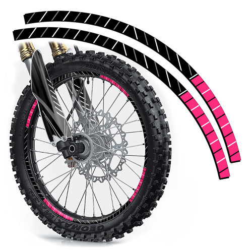 RACE SERIES RIM PROTECTORS SHOWN IN PINK