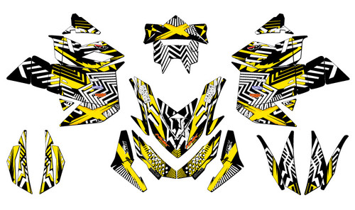 【Wrap G】I Do My Own Stunts Ski-Doo ZX SK Snowmobile Graphics Kit - MAYHEM | SENGE