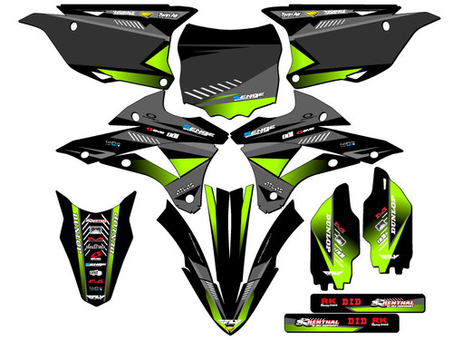 Kawasaki KX 85 Dirt Bike Graphics Kit - SURGE | SENGE GRAPHICS INC