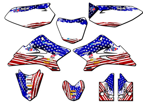 Yamaha TTR 90 Dirt Bike Graphics Kit - MERICA | SENGE GRAPHICS INC