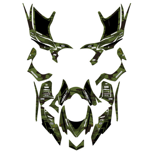 TDA　RJTT RAMP STICKER Honda TRX 700XX ATV Graphics Kit - SHREDDER | SENGE GRAPHICS INC