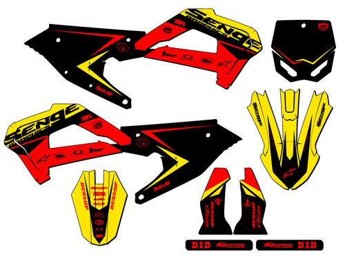 Custom Cobra Dirt Bike SCALE Graphics Set - MotoPro Graphics