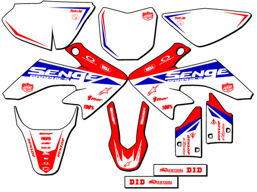 Honda CRF 100 Dirt Bike Graphics Kit - BINARY | SENGE GRAPHICS INC