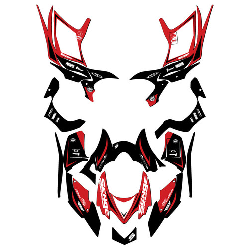 Honda TRX 700XX ATV Graphics Kit - SHREDDER | SENGE GRAPHICS INC