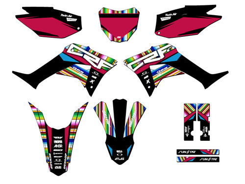 Honda CRF 250F Dirt Bike Graphics Kit - MERICA | SENGE GRAPHICS INC