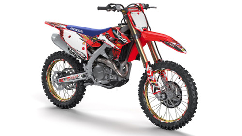 MAYHEM RED SHOWN ON CRF 450