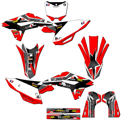 Honda CRF 450R-S Dirt Bike Graphics Kit - APACHE | SENGE GRAPHICS INC