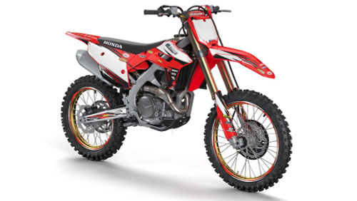 VELOCITY RED SHOWN ON CRF 450