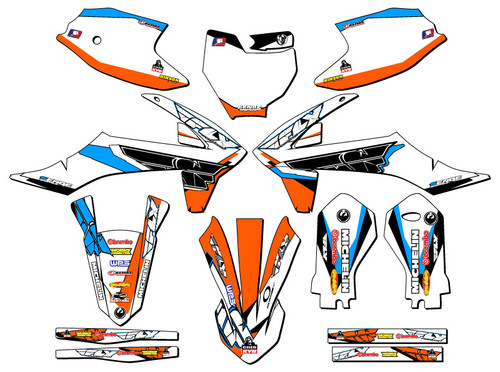 KTM SX 85 Dirt Bike Graphics Kit - 13 FLY | SENGE GRAPHICS INC