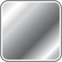 Chrome Gloss Finish Medium Plates