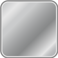 Chrome Matte Finish Large Plates