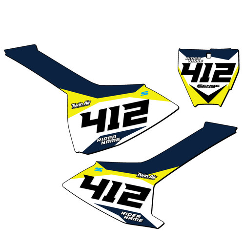 Custom Husqvarna TC 85 MX Number Plate Graphics Order Now | Senge
